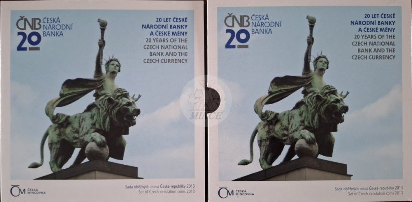 Sada oběžných mincí ČR 2013, 20 let ČNB