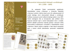 Mincovnictví olomouckých biskupů a arcibiskupů I. díl