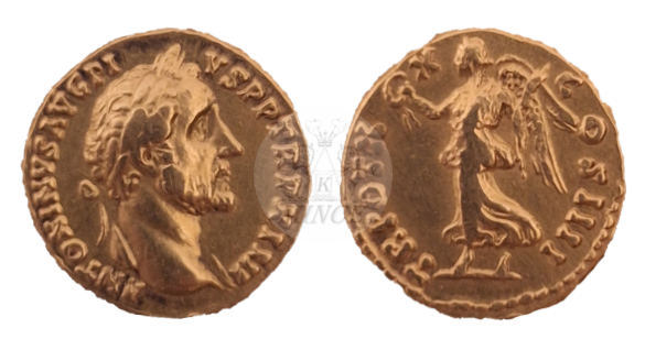 aureus císařství Antoninus Pius