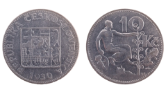 10 Kč ČSR 1930