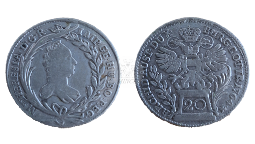 20 krejcar Marie Terezie 1764 Vídeň