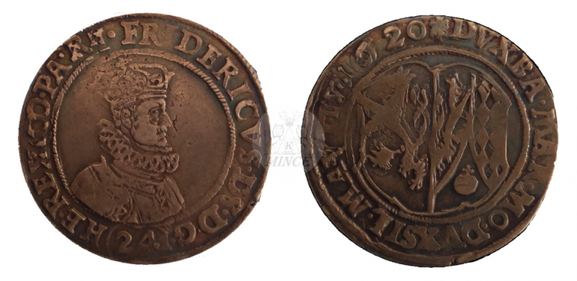 24 krejcar Fridrich Falcký 1620 Praha