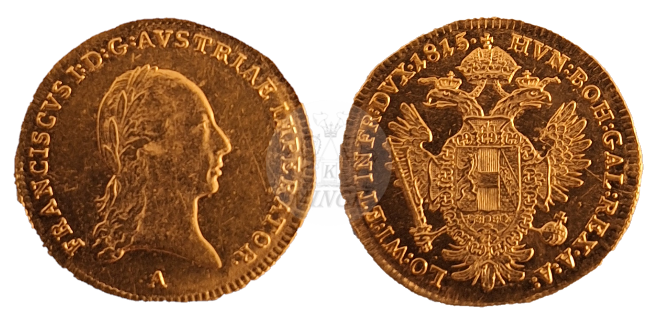 Dukát František I. 1815 Vídeň