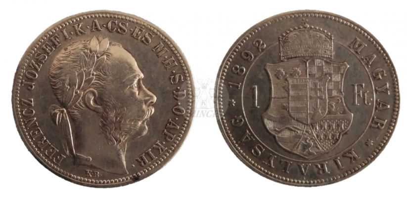 Forint 1892 KB František Josef I. Fiume