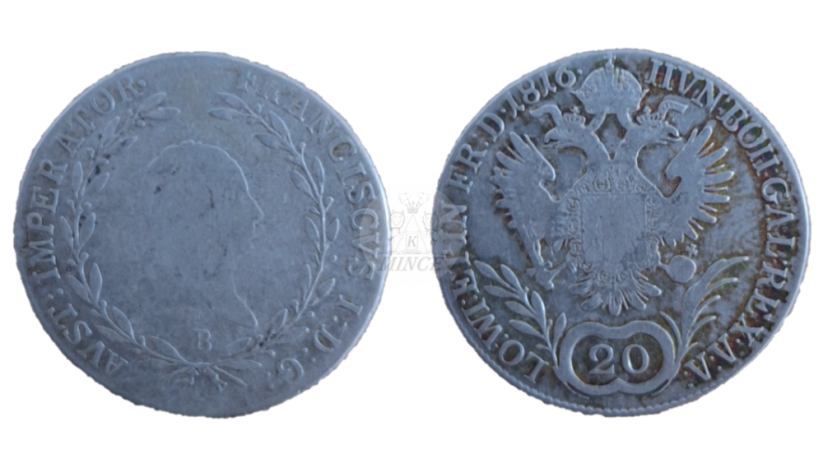 20 Krejcar František I. 1816 B Kremnica