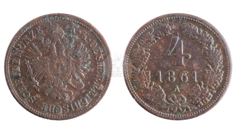 4 krejcar 1861 A