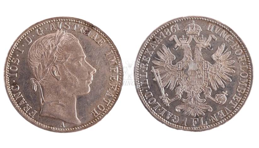 Florin 1861 A František Josef I.