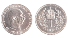 1 koruna 1913 Vídeň