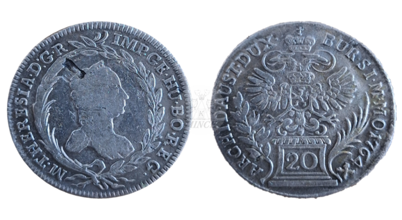 20 krejcar Marie Terezie 1764 Praha