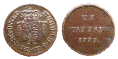 Un Quattrino Marie Terezie 1777 Milán