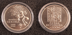 200 Kč 1999 Sté výročí narození Ondřeje Sekory