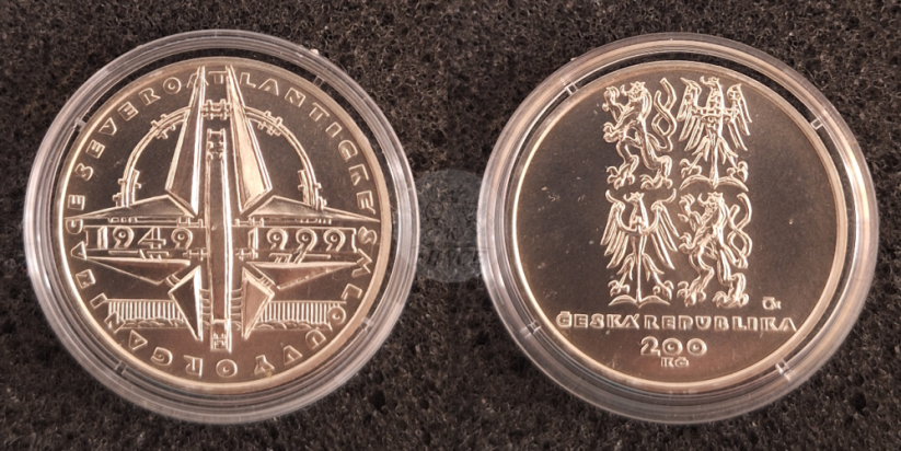 200 Kč 1999 Padesáté výročí založení NATO