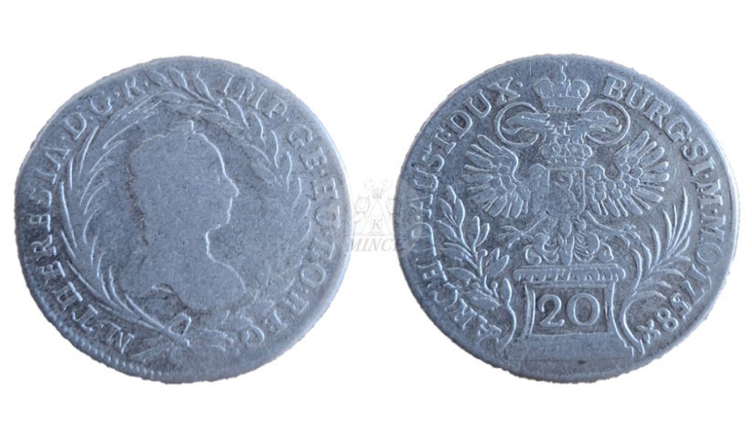 20 krejcar Marie Terezie 1758 Praha