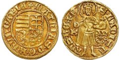 Goldgulden Matyáš Korvín 