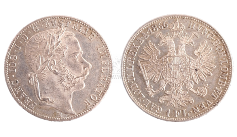 Florin 1866 B František Josef I. 