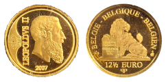 12 1/2 Euro 2007 Belgie král Leopold II.