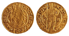 Dukát Rudolf II. 1593 Kremnica