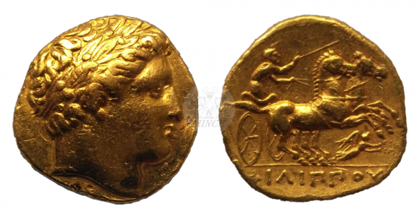 statér Filip II. Makedonský