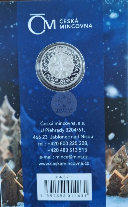 Stříbrná medaile Štědrý den PROOF