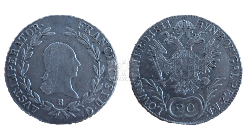 20 Krejcar František I. 1811 B Kremnica