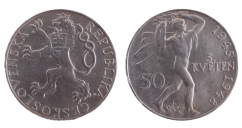50 Kčs 1948 Třetí výročí pražského povstání