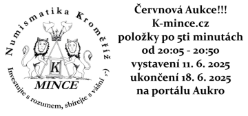 červnová aukci K-mince.cz červnová aukci K-mince.cz