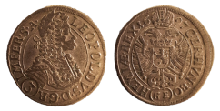 groš Leopold I. 1697 Praha 