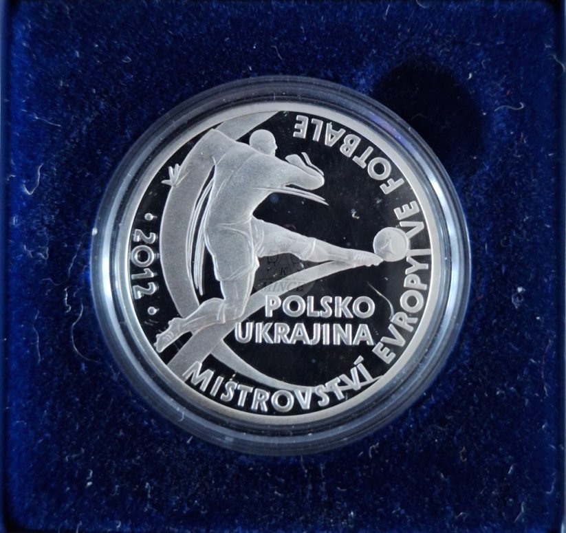 Stříbrná medaile Mistrovství Evropy ve fotbale 2012 PROOF