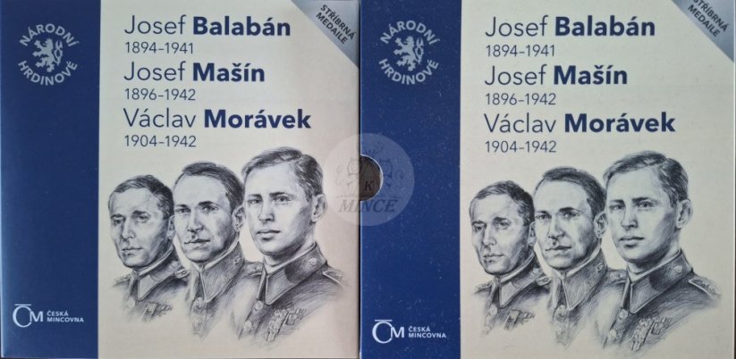 Stříbrná medaile Balabán, Mašín, Morávek PROOF 