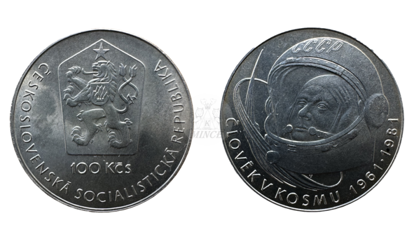 100 Kčs 1981 let do vesmíru
