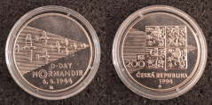 200 Kč 1994 Padesáté výročí vylodění spojenců v Normandii