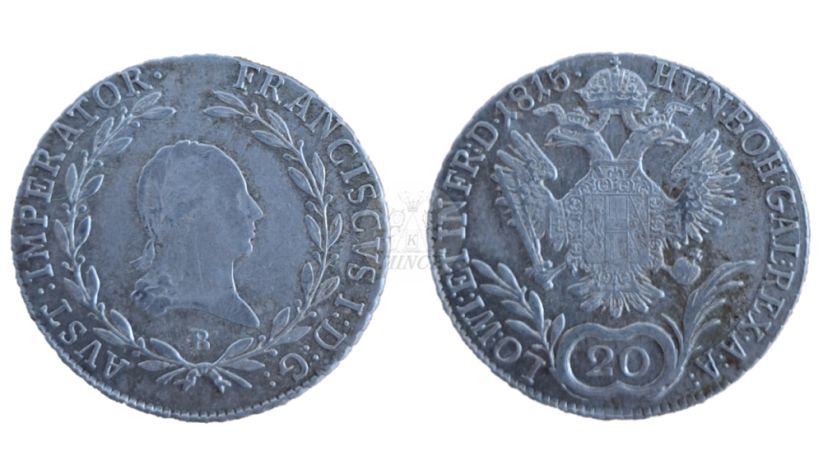 20 Krejcar František I. 1815 B Kremnica