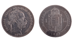 Forint 1879 KB František Josef I. 