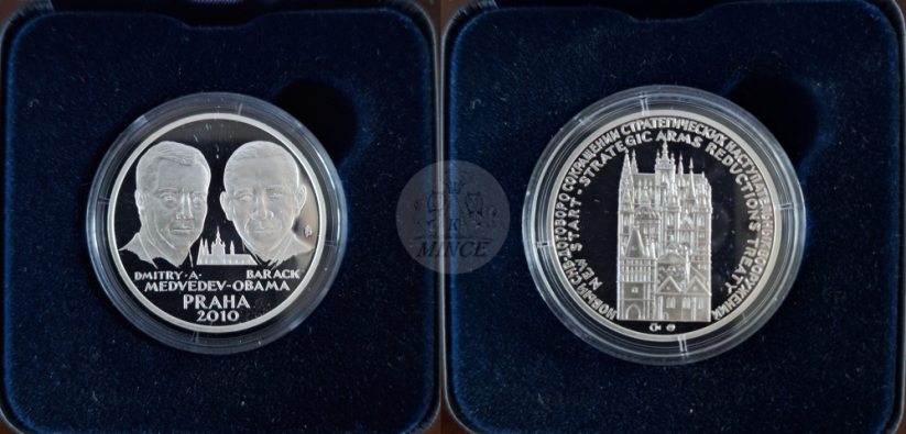 Stříbrná medaile Summit Obama - Medveděv 2010 PROOF