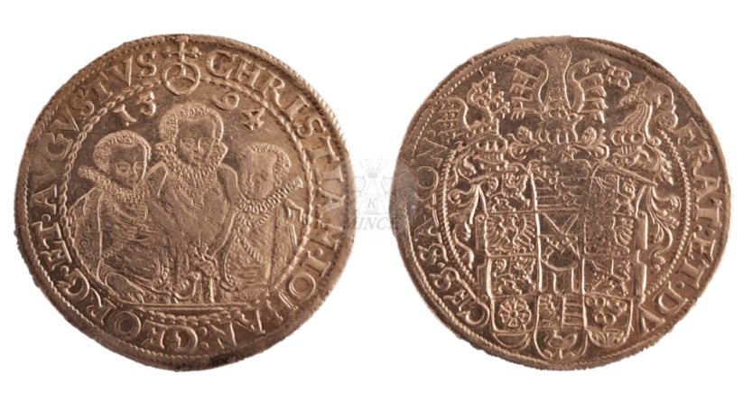 tolar Krystian II, Jan Jiří I. a August, 1594 Sasko