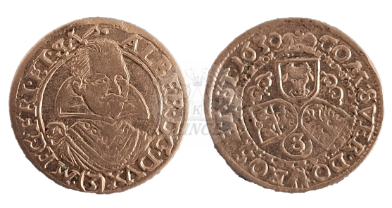 3 krejcar Albrecht z Valdštejna 1630 