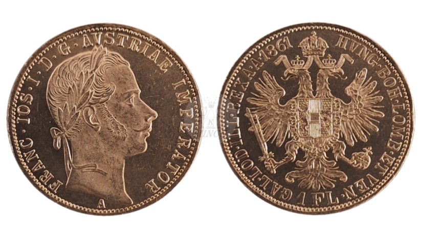 gulden 1861 A František Josef I. 