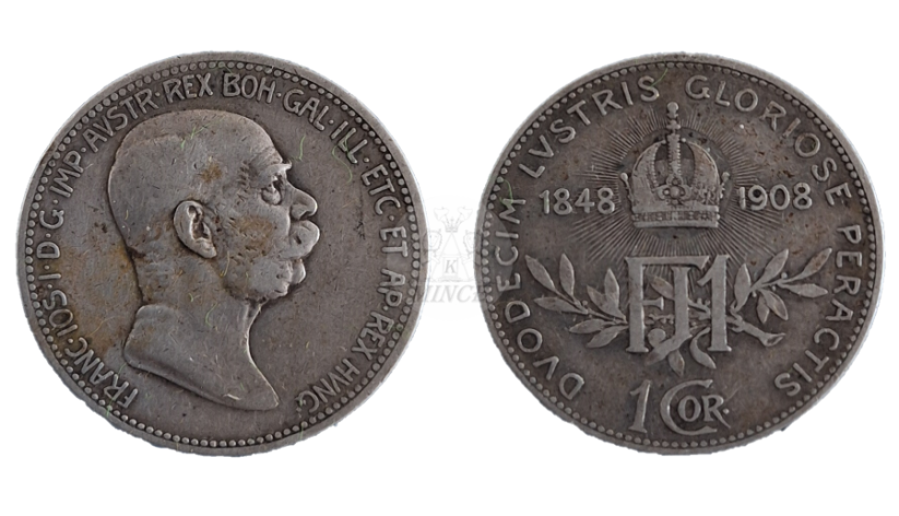 5 korun 1908 výroční