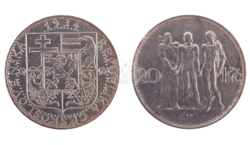 20 Kč ČSR 1934