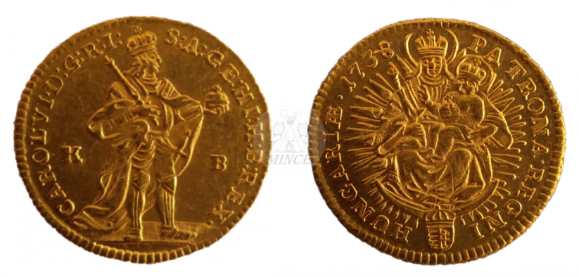 dukát Karel VI. 1738 KB