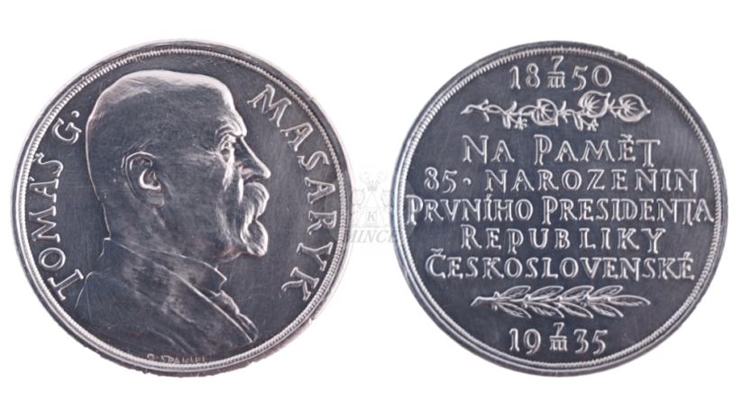 Medaile 1935 T. G. Masaryk