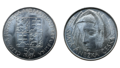 50 Kčs 1990 Anežka Česká