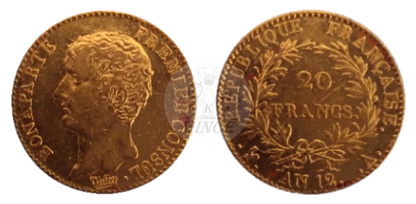 20 FRANCS Napoleon Bonaparte AN 12