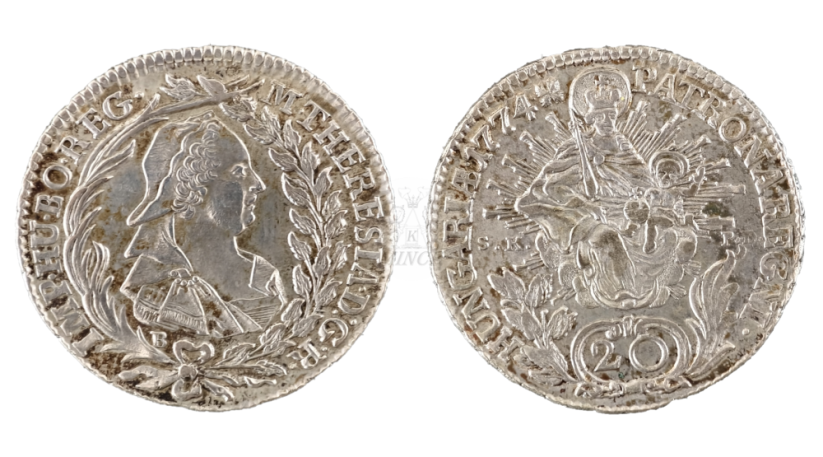 20 krejcar Marie Terezie 1774 B