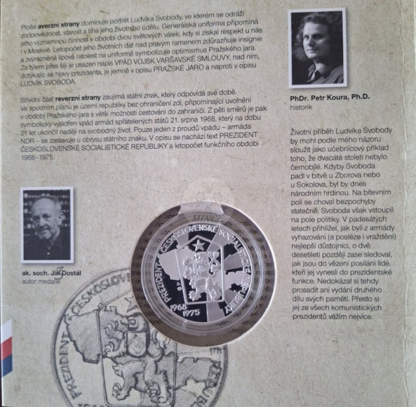 Stříbrná medaile Ludvík Svoboda PROOF