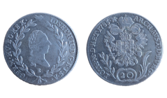 20 krejcar Josef II. 1785 B Kremnica 20 krejcar Josef II. 1785 B Kremnica