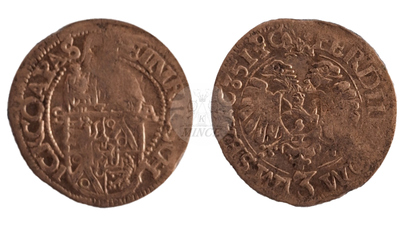 3 krejcar Jindřich Šlik 1635 Planá