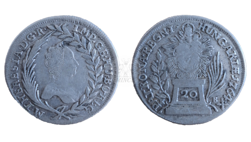 20 krejcar Marie Terezie 1764 KB Kremnica