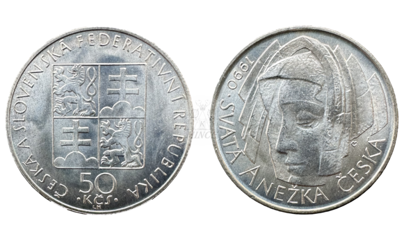 50 Kčs 1990 Anežka