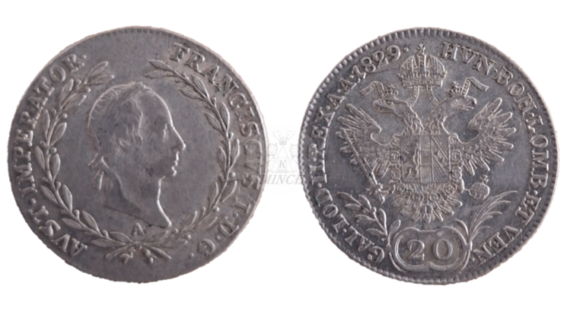 20 krejcar 1829 A